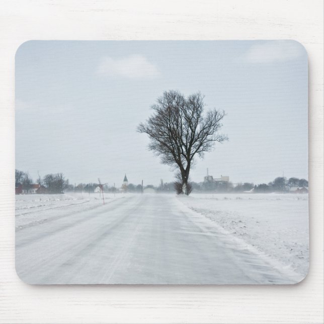 Tapis De Souris Rural winter road (Devant)