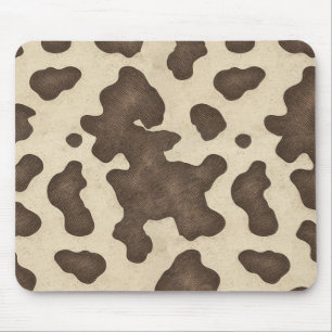 Tapis De Souris Russe Vache Brown Imprimer Pays Western Rodeo