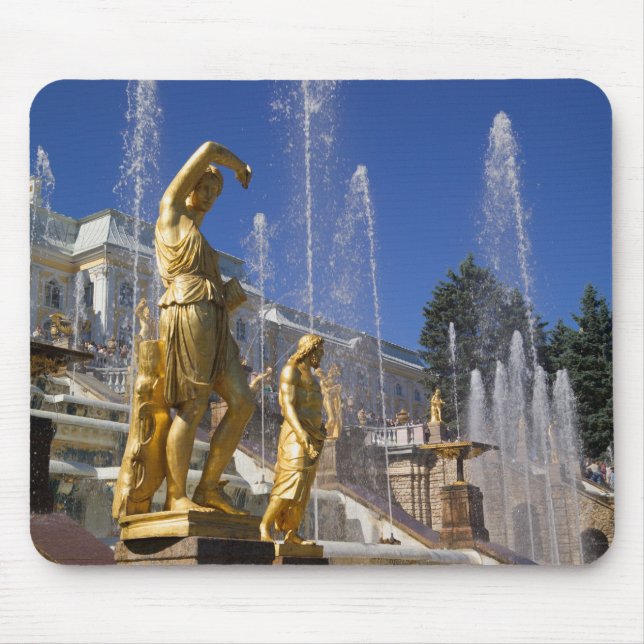 Tapis De Souris Russie, Saint-Pétersbourg, Statues dorées dans la (Devant)