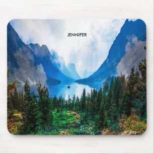 Tapis De Souris Rustic Country Mountains Nature Scène Photographie