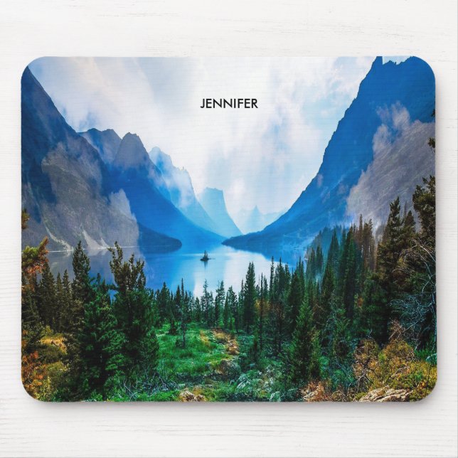 Tapis De Souris Rustic Country Mountains Nature Scène Photographie (Devant)