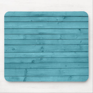 Tapis De Souris Rustique Aqua Bleu Bois Turquoise