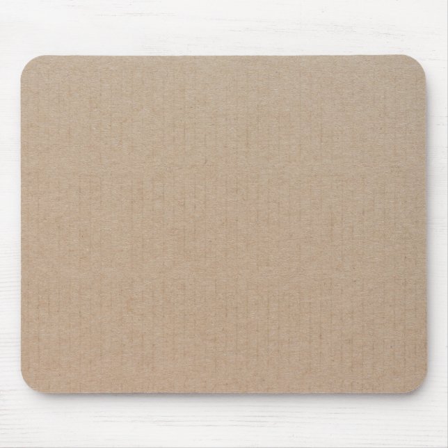 Tapis De Souris Rustique Kraft papier blanc Modèle personnalisé (Devant)