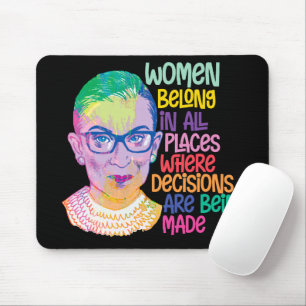 Tapis De Souris Ruth Bader Ginsburg Femmes Dans Tous Les Endroits