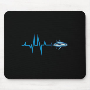 Tapis De Souris Rythme cardiaque du thon rouge Électrocardiogramme
