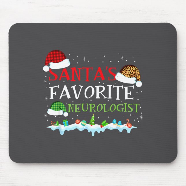 Tapis De Souris s Favorite Neurologist Fun Santa Fun (Devant)