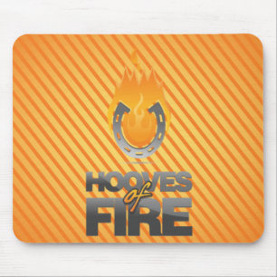 Tapis De Souris Sabots de logo Mousepad du feu