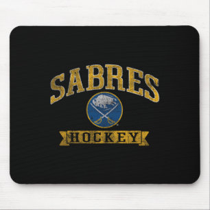 Tapis De Souris Sabres de Buffalo Hockey Vintage Nhl Sous Licence