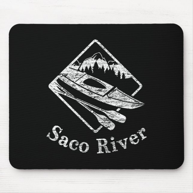 Tapis De Souris Saco River Kayak Kayak Bateau Rapids Canot Pad (Devant)
