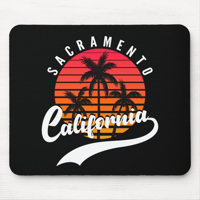 Tapis de souris Sacramento Retro Sunset (Devant)