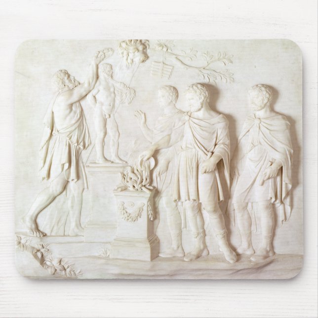 Tapis De Souris Sacrifice à Hercule, c.1766 (marbre) (Devant)
