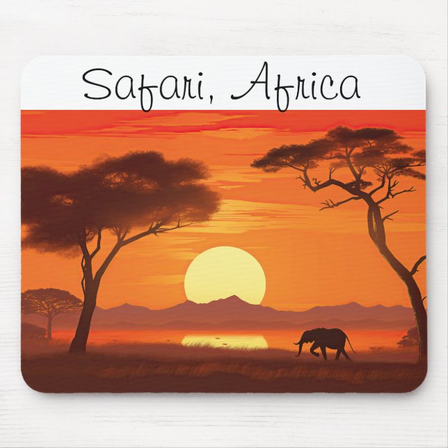 Tapis De Souris Safari africain vintage  (Devant)