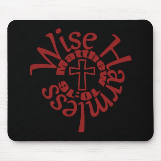 Tapis De Souris Sage Et Sans Préjudice - Écritures De Sagesse Divi (Devant)