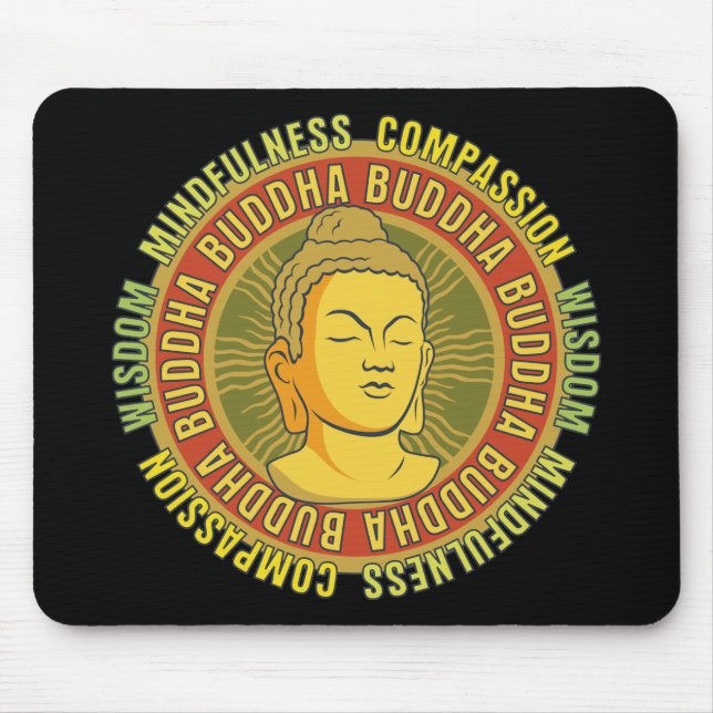 Tapis De Souris Sagesse de Bouddha (Devant)
