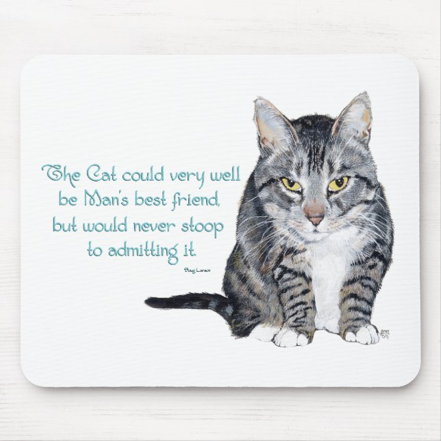 Tapis De Souris Sagesse de chat - et amitié (Devant)
