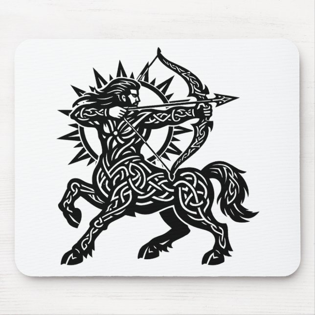 Tapis De Souris Sagittaire — L'Archer par BurnsInHell (Devant)