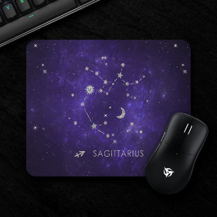 Tapis De Souris Sagittaire pourpre zodiaque   Horoscope astrologiq