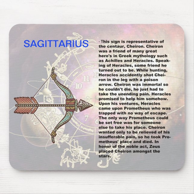 Tapis De Souris Sagittarius d'origine mousepad (Devant)