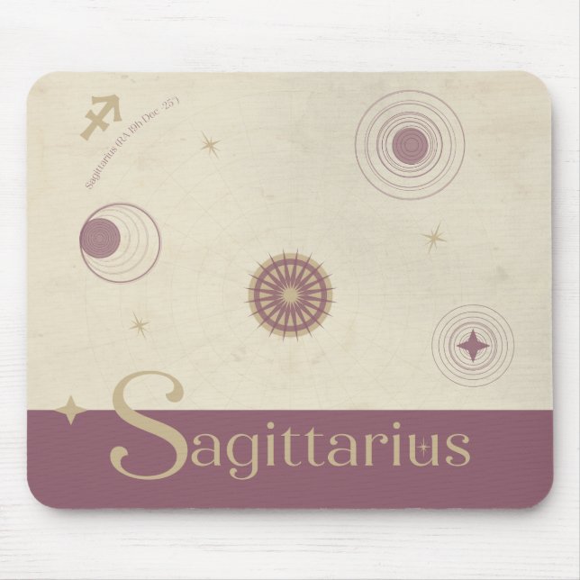 Tapis De Souris Sagittarius Zodiac Mousepad (Devant)
