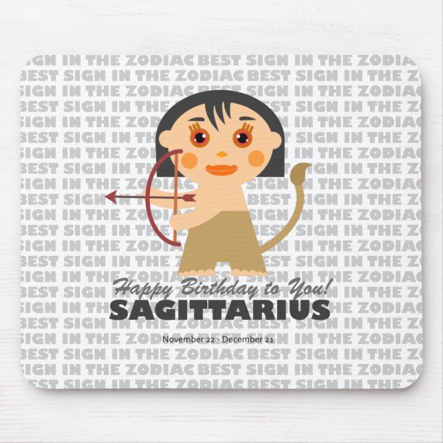 Tapis De Souris Sagittarius Zodiac pour enfants (Devant)