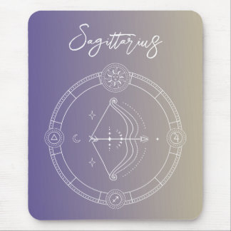 Tapis De Souris Sagittarius zodiaque horoscope étoile signe gradie