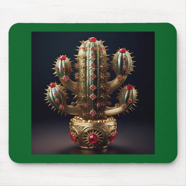 Tapis De Souris Saguaro incrusté de rubis (Devant)
