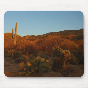 Tapis De Souris Saguaro Sunset I Arizona Désert Paysage