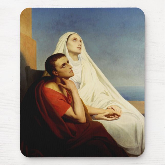 Tapis De Souris Saint Augustin et Sainte Monique (Devant)
