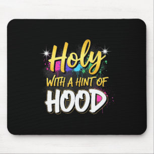 Tapis De Souris Saint avec une touche de Hood drôle attitude chrét