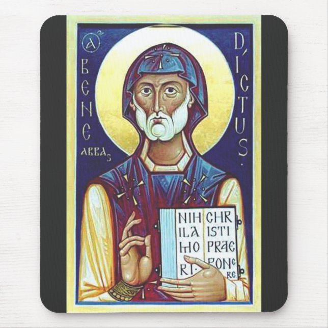 Tapis De Souris Saint Benoît de Nursie (Devant)