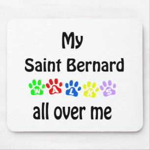 Tapis De Souris Saint Bernard Walks Design
