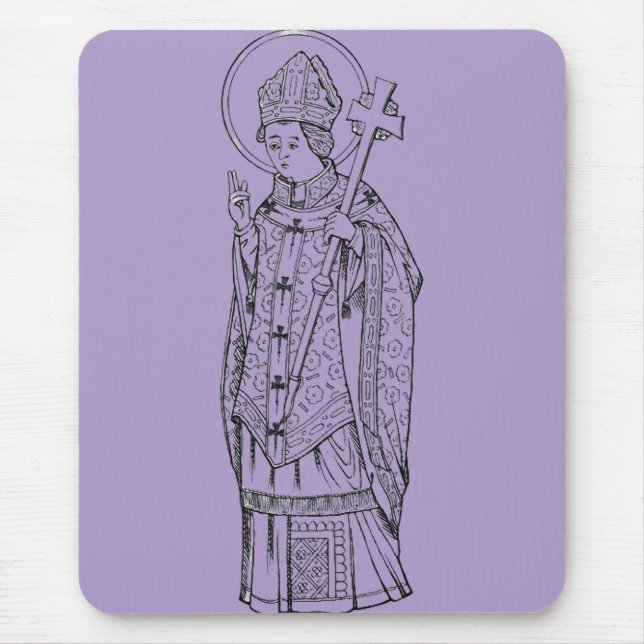 Tapis De Souris Saint Deiniol Abbé et Évêque (Devant)