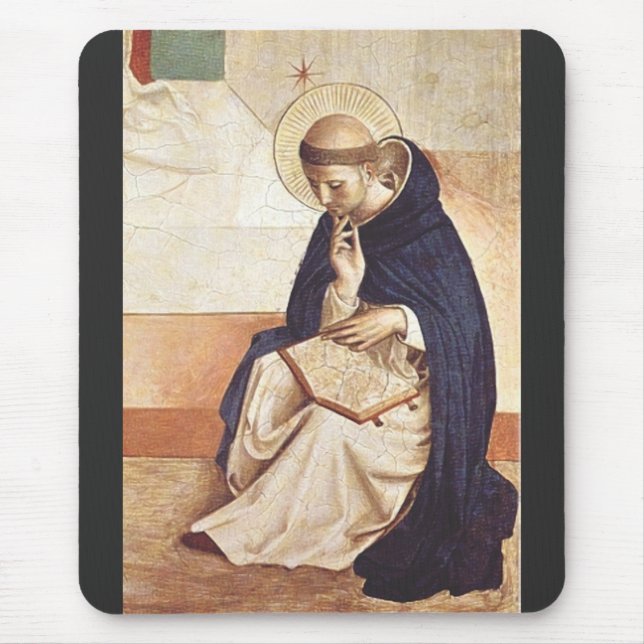 Tapis De Souris Saint Dominic de Guzman par Fra Angelico (Devant)