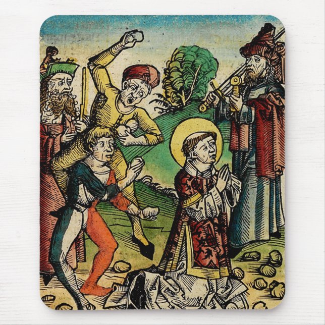Tapis De Souris Saint Étienne le Protomartyr Iconographie d'art fi (Devant)