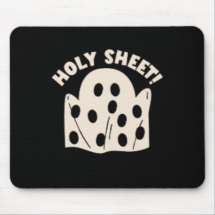 Tapis De Souris Saint Feuille Drôle Halloween Ghost Saint Feuille