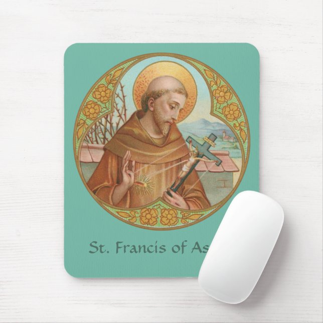 Tapis De Souris Saint François d'Assise (BK 002) (Avec souris)