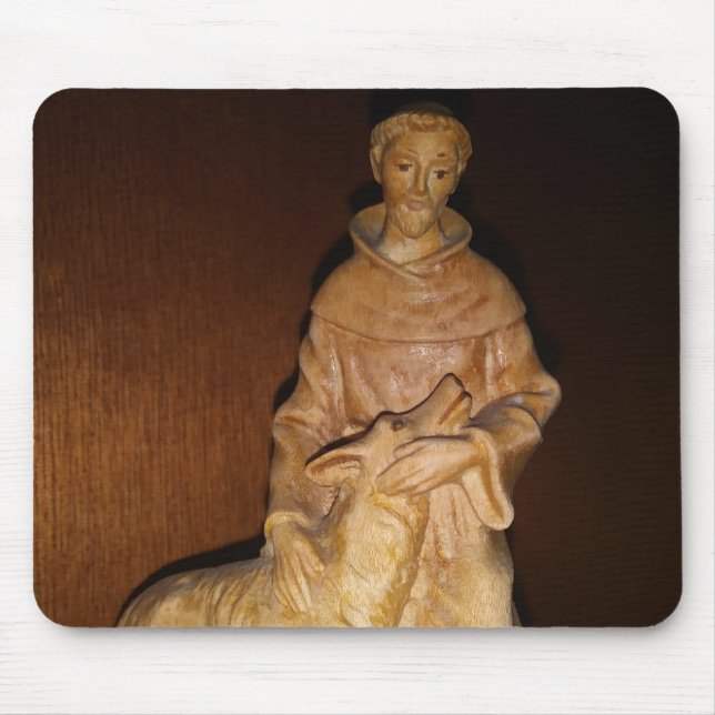Tapis De Souris Saint François Patron Saint des animaux Mouse Mat (Devant)