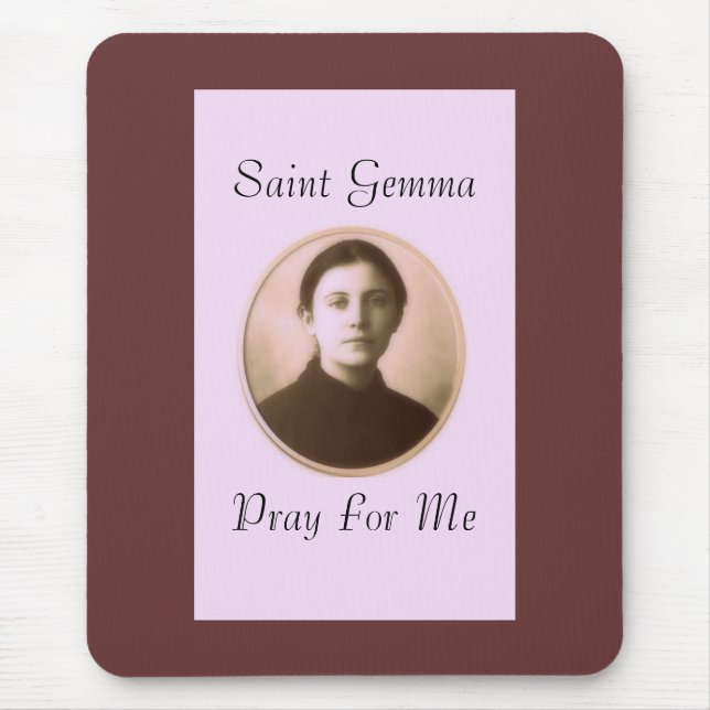 TAPIS DE SOURIS SAINT GEMMA PRIE POUR MOI (Devant)