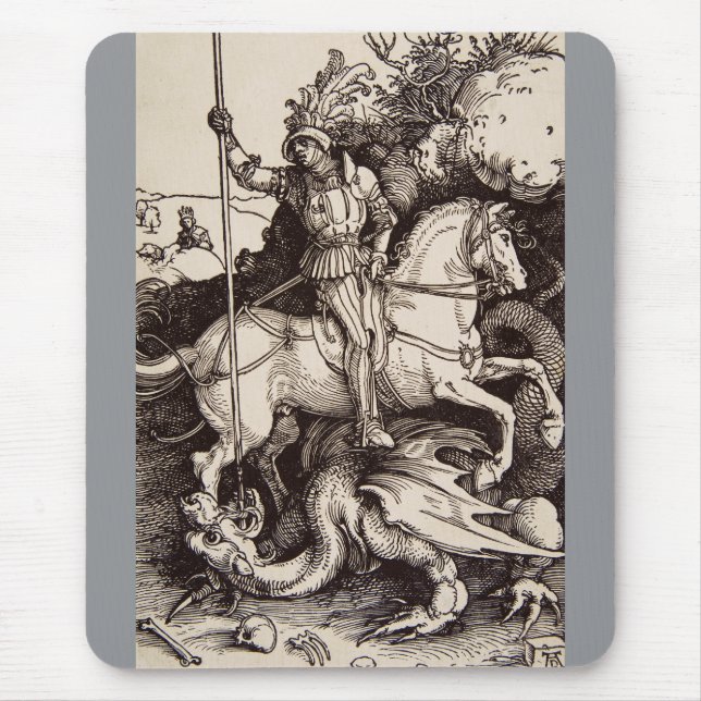 Tapis De Souris Saint George et le Dragon par Durer (Devant)