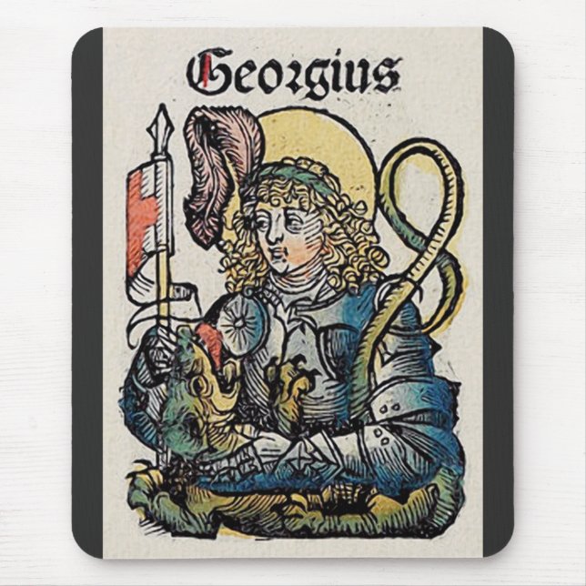 Tapis De Souris Saint Georges de la Chronique de Nuremberg (Devant)