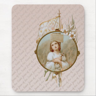 Tapis De Souris Saint Jeanne d'Arc Brûlant à la prise (BF 01) Vert
