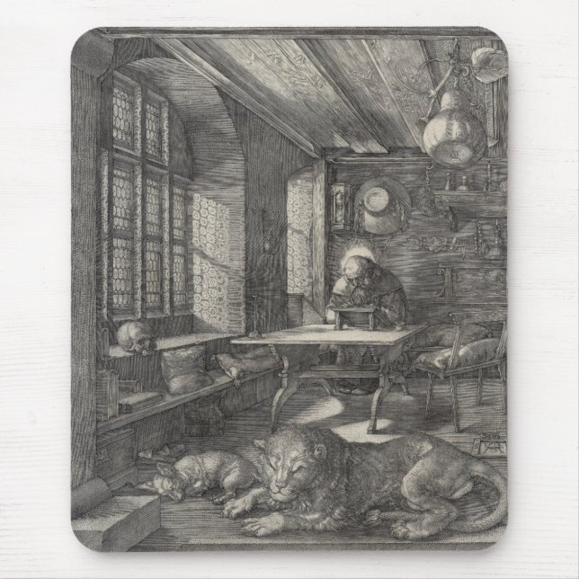 Tapis De Souris Saint Jérôme dans son étude par Albrecht Durer (Devant)