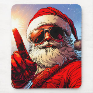 Tapis De Souris Saint Jolly Père Noël Divine Glow