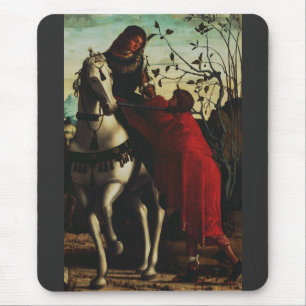 Tapis De Souris Saint Martin de Tours partageant son manteau Beaux