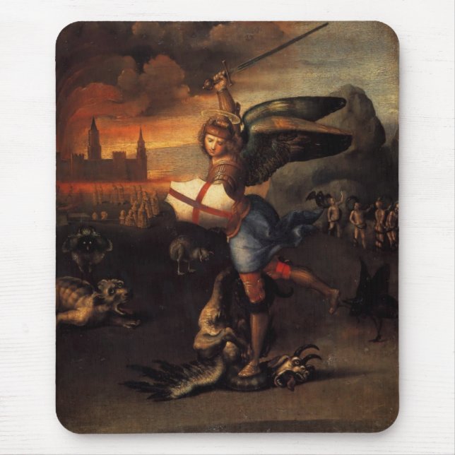 Tapis De Souris Saint Michael Et Le Dragon (Devant)