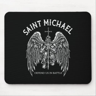 Tapis De Souris Saint Michael Nous Défend En Bataille
