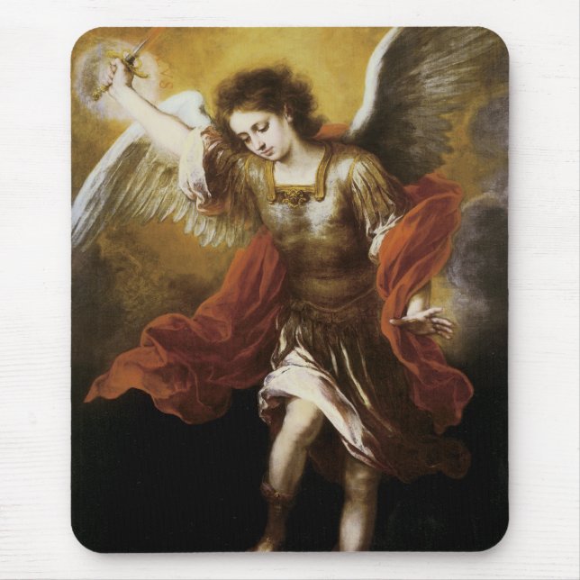 Tapis De Souris Saint Michael par Murillo (Devant)
