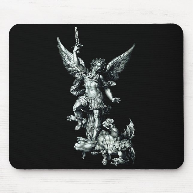 Tapis De Souris Saint Michael The Archangel Defeating Satan Christ (Devant)