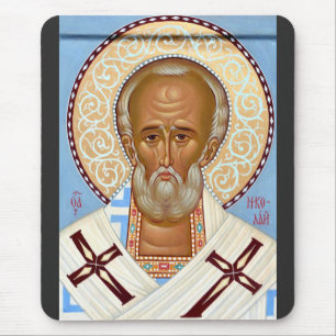 Tapis De Souris Saint Nicolas de Myre Art Orthodoxe Premium