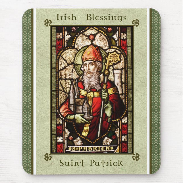 Tapis De Souris Saint Patrick Irish Blessings MousePad (Devant)